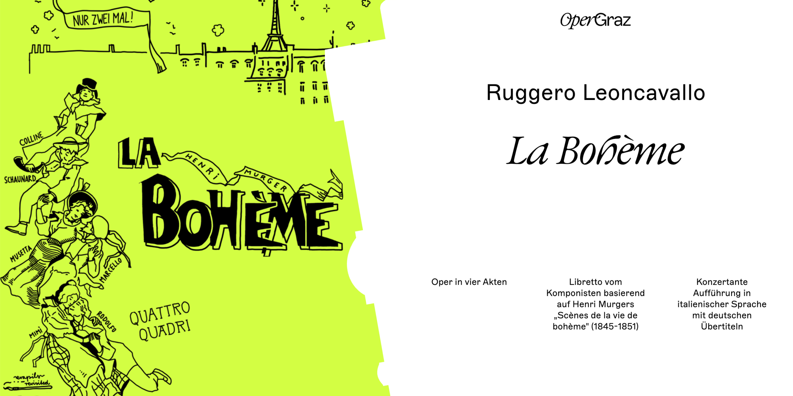 Sujet "La Boheme" Oper Graz